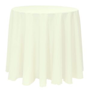 Spun Polyester Tablecloth ivory