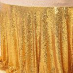 Sequin Gold Tablecloth - rectangle - 60X120