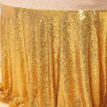 Sequin Gold Tablecloth