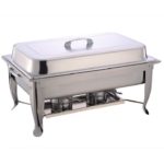 A Stainless Steel 8QT Rectangle - Stainless Steel 8 QT Rectangle Chafing Dish