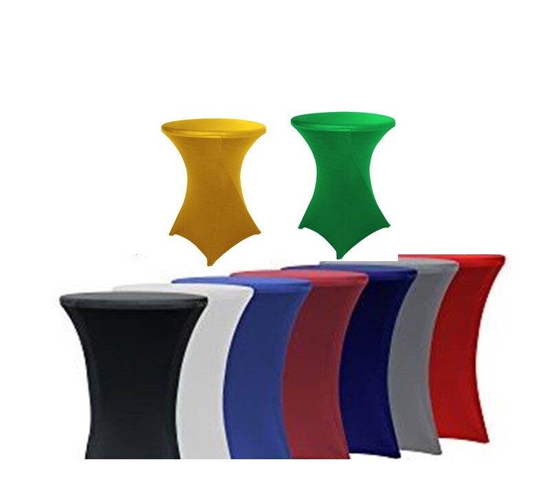 Spandex Tablecloth in all Color for Rent