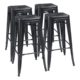 251 Finished Top Cocktail Tables - Metal Black Bar stools - Bar Height - N/A