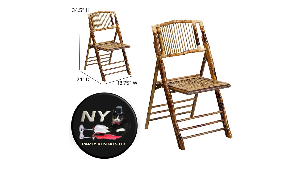bamboo folding chair for rent