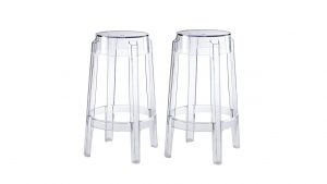 708 Clear Backless Bar Stools