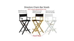 Directors Chairs with Foot Rest