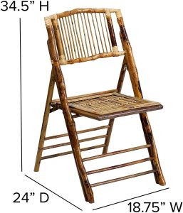 206 Folding Chair Glossy Bamboo