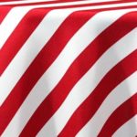 A Three Inch Stripe Red & White - Napkins