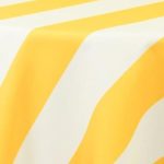 Three Inch Stripe Yellow & White - Napkins