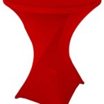 B1 Spandex Red For Cocktail Tables - Spandex 24