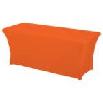 Spandex Orange For 6 FT & 8 FT Table - Spandex Table Cloth 4 ft