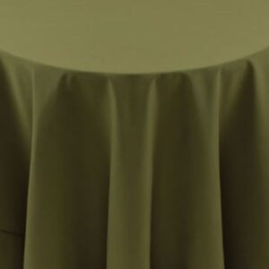spun Polyester olive tablecloth