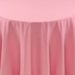 Spun Polyester Bubble Gum Tablecloth - 84 - Round