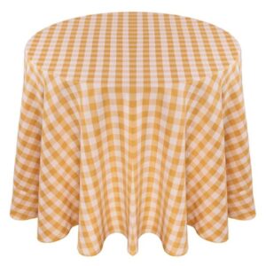 Check Tablecloth Yellow And White