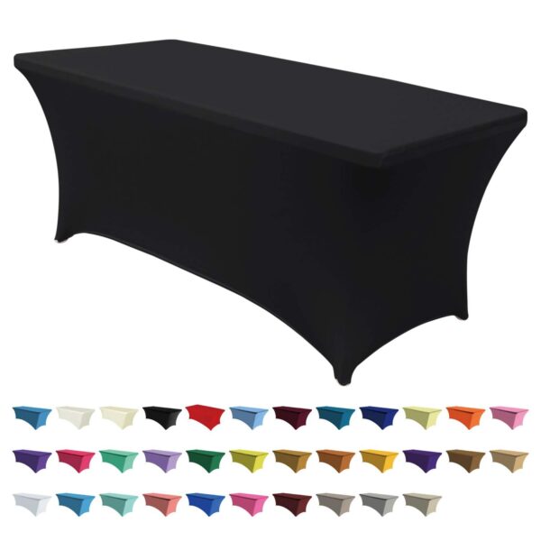 Spandex tablecloths for 6ft and 8ft tables