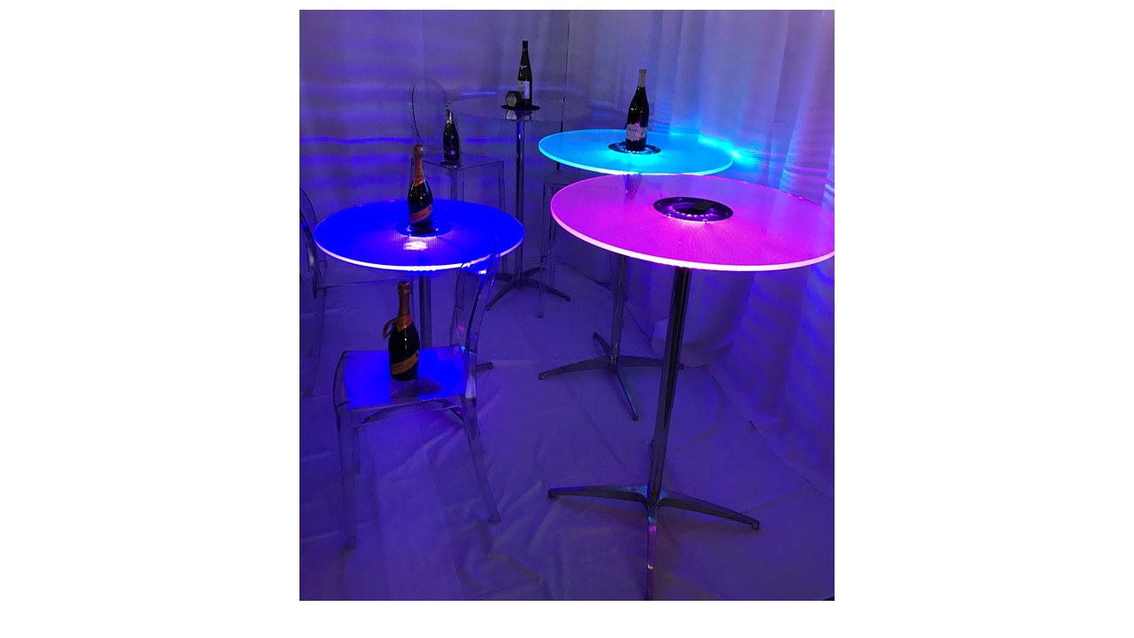 LED Cocktail Table Light, RGBW - Grand Rental Station
