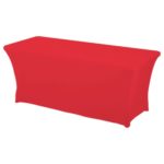 Spandex Red For 6 FT & 8 FT Table - Spandex Table Cloth 4 ft