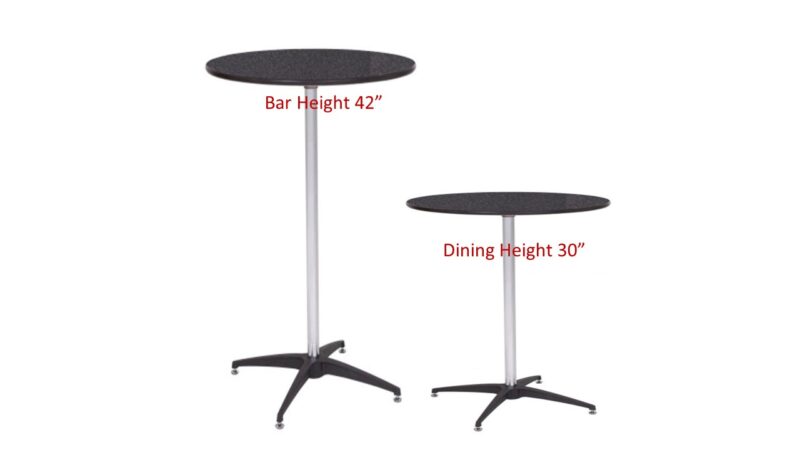 810 Finished Top Cocktail Tables
