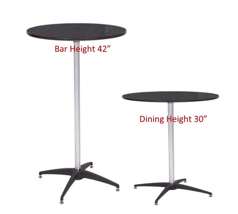 810 Finished Top Cocktail Tables