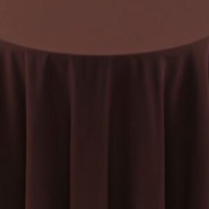 spun Polyester brown tablecloth