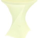 Spandex Ivory For Cocktail Tables - Spandex 24