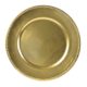 Charger Plates Lacquer Round - LACQUER ROUND GOLD BEADED