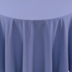 B Spun Polyester Periwinkle Tablecloth - 84 - Round