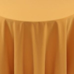 spun Polyester mustard tablecloth