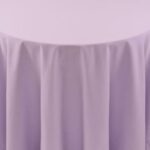 Spun Polyester Lilac/Lavender Tablecloth - 84 - Round