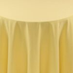 Spun Polyester Maize Tablecloth - 84 - Round