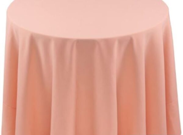 spun Polyester peach tablecloth