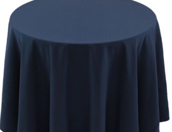 spun Polyester Navy blue tablecloth