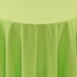 Spun Polyester Lime Tablecloth - 84 - Round