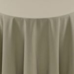 Spun Polyester Sage Green Tablecloth - 84 - Round