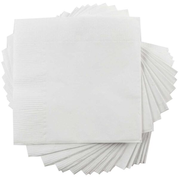 Paper Cocktail Napkins White 50 CT