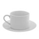 A White Rim China - CUP & SAUCER