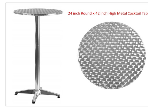 Metal Aluminum Cocktail Table