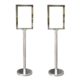 A1 Stanchion Sign Holder for Chrome Stanchions - Sign Holder Stanchion Post