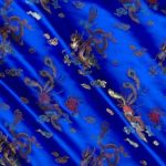 Chinese Brocade Sateen Dragon Royal - rounds - 132”