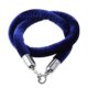 A1 Chrome Stanchions - Blue Rope with silver tip