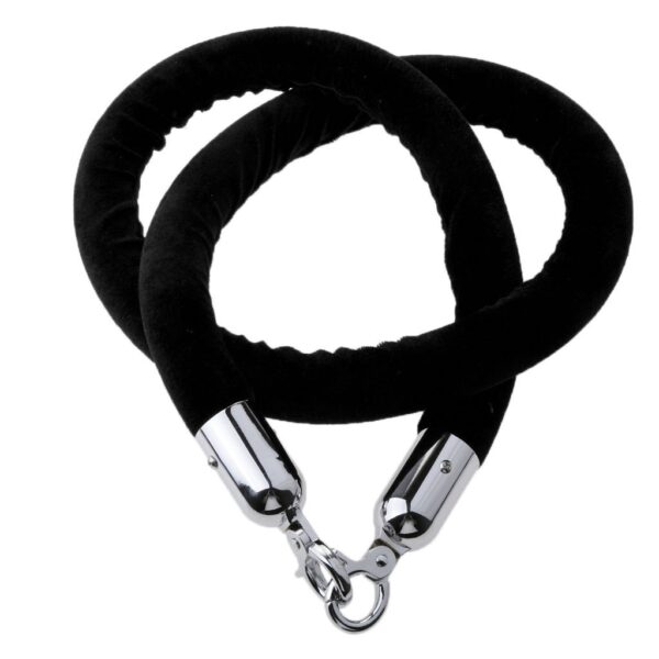 Velour Stanchion Ropes Black