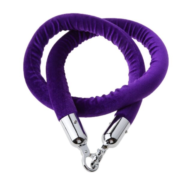 Velour Stanchion Ropes Purple