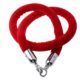 Chrome Stanchion And Ropes - Red rope