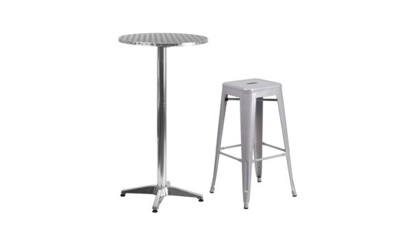 258 Round Metal Cocktail Tables