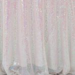 Sequin Tablecloth White - rectangle - 60X120