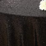Sequin Tablecloth Black - rectangle - 60X120