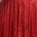 Sequin Tablecloth Red - rectangle - 60X120
