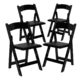 American Classic Folding Chairs Resin With Vinyl Padded Seat - American Classic Folding Chairs Black Resin With Vinyl Padded Seat