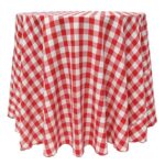 Check Tablecloth Red And White - rectangle - 60X120