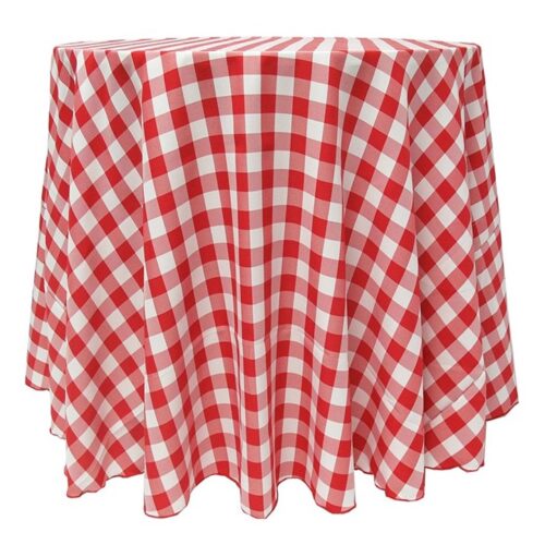 Check Tablecloth Red And White