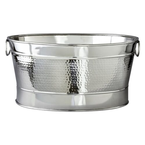 110 Ice Display Tubs Silver Hammered